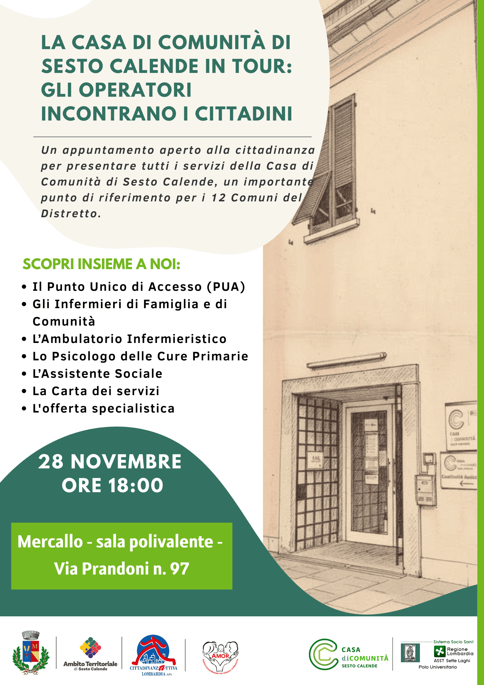 La Casa di Comunità di Sesto Calende “in tour” – Una rete di prossimità che cresce attorno alle persone
